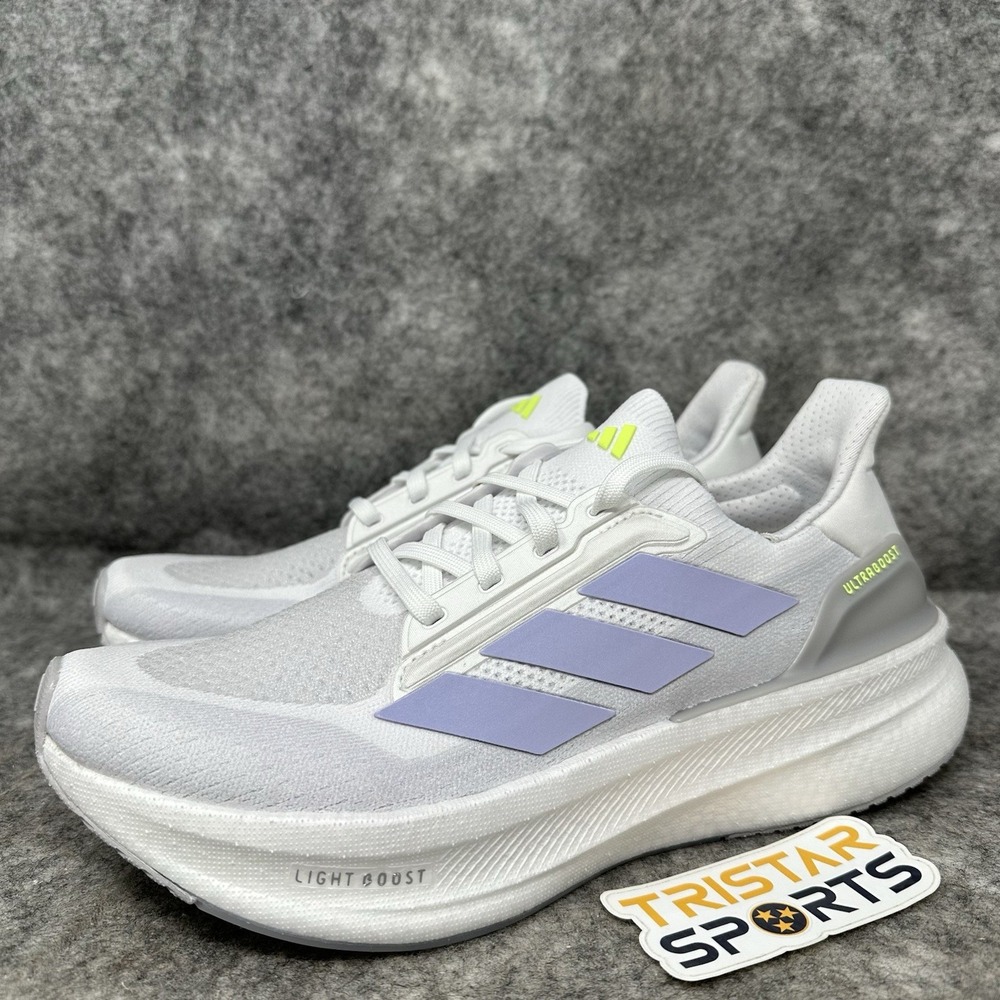 Adidas Ultraboost 5X Running Shoes Womens Size 8 White Violet JH9022